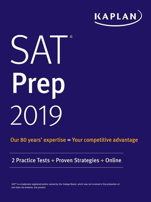 cover image of SAT Prep 2019